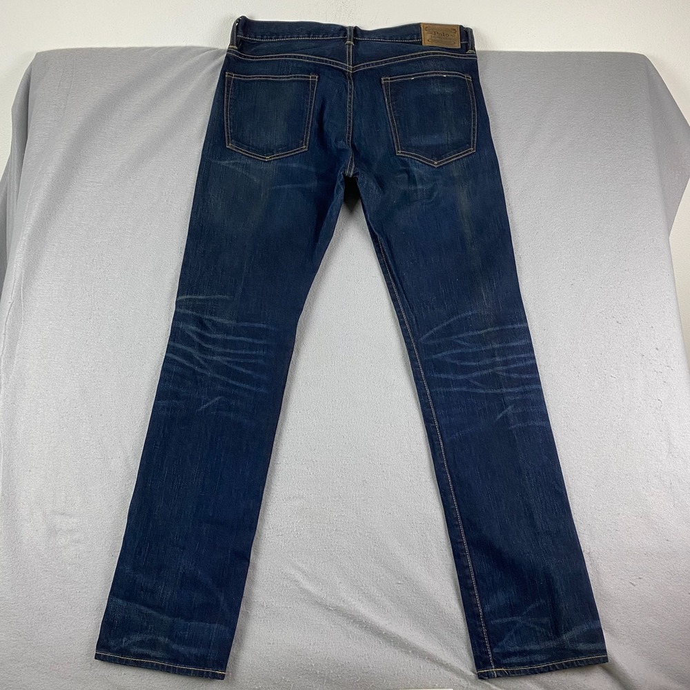 Polo Ralph Lauren Mens Hampton Straight Jeans 36x36 Dark navy Denim